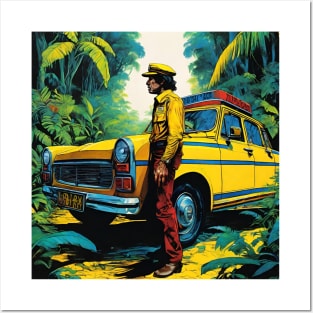 taxi in the jungle Posters and Art